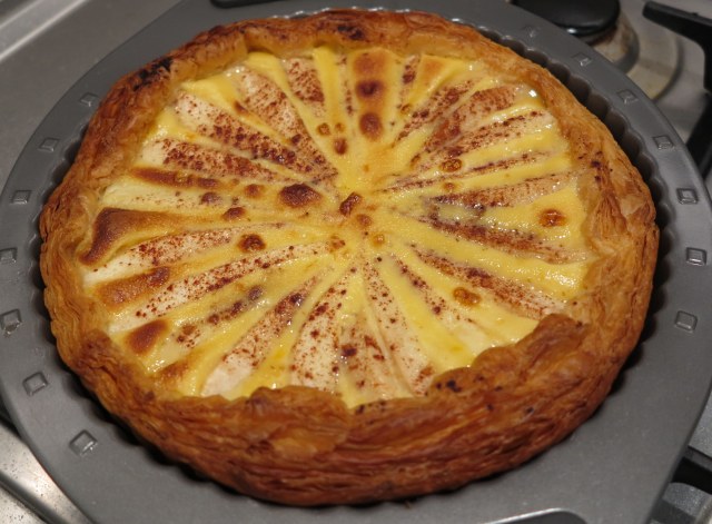 Step 6 - Pear tart just out of the oven